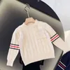 Kinderen truien jongens meisjes mode pullover kinderen casual sweatshirts herfst winter warme baby baby baby sweater brief bedrukte trui jeugd peuter kleding