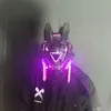 Parti Masques Triangulaire Lumière Froide Cyberpunk Masque Cosplay Sci Fi Équipement Musique Festival Accessoires Adulte 230113