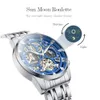Zegarek skmei najlepsza marka luksusowa pełna stalowe zegarki biznesowe męskie 3 wodoodporne japońskie kwarcowe kalendarz na rękę