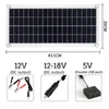 Solar Panels 300W Flexible Solar Panel 12V Battery Charger Dual USB With 10A-60A Controller Solar Cells Power Bank for Phone Car Yacht RV 230113