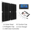 Painéis solares DC18V 200W Kit de painel solar com 60A Controlador USB 5V Bateria de carregador de energia solar para o banco de acampamento Placas de carro de camping rv Placa solar 230113
