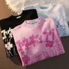 Kobiety swetry japońskie anime Twodimensional dziewczyna retro luźna długotrwałe para pullover casual allmatch 230113