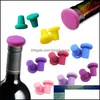 Bar Tools 6 Colors Bottle Stopper Caps Wine Family Preservation Sile Creative Design Safe And Healthy Drop Delivery Home Garden Kitc Otfxt