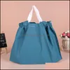 Packing Bags 100 Pcs Eva Frosted Dstring Bag Plastic Clothing With Handle Shop Package 35X25 Gift Drop Delivery Office School Busine Dhtrz
