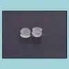 Earring Back Sile Ear Nuts Post Stopper Acalhos redondos transparentes transparentes Backs Stoppers Diy Jewelry Components Soneuts Stud Drop Deli Dh6yx