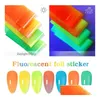 Adesivi Decalcomanie Fluorescente 10 Rotoli / Scatola Decorazioni Per Unghie Mix Luminoso Colorf Transfer Nail Foil Sticker Daylight Effect Drop Dhbdp