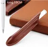 Ballpoint Pens Metal Pen Stainless Steel Core Office Stationery Luxury Writing Roller Ball Gift Leather Bag