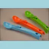 Kookgerei Voedsel Grade Plastic elastisch ijs schep fruit cadeau levering