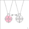 Pendant Necklaces Clover Necklace Womens One With Doublesided Love Clavicle For Women Gift Wholesale Drop Delivery Jewelry Pendants Otzdo