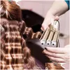 Curling Irons High Quality Professional 110220v Hair Iron Ceramic Triple Barrel Curler Waver Styling Tools Styler Drop Delivery Prod DHND1