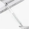 Ballpoint Pens DIY Puste Stick 2in1 Slim Crystal Diamond Bloatter Stylus Touch Pen Drop dostawa biuro Business Industrial WR dhujo