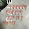 False Nails 24pcs Aesthetic Northern Lights Stiletto Nail Tips Simple Fashion Lasting Fake Wearable Full Cover Finished Fingernails TY