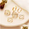 Armband Ohrringe Halskette Modeschmuck Set Armband Ringe Sets 10 Teile/satz Drop Lieferung Dhi9X