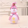 Julekorationer Apple Bag Snowman Gift Ornaments Pendant Drop Delivery Home Garden Festive Party Supplies DHSA2