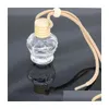 Diffuseurs d'huiles essentielles voiture par bouteille maison pendentif ornement désodorisant pour parfum bouteilles en verre vides Fy5288 Drop Delivery G Dhhzg