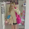 Shoulder Bags Fashion Women Hot Pink Faux Fur Shoulder Bag Ladies Winter Soft Fluffy Crosssbody Purse Furry Tote Bag For Girls 011323H