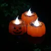 Bougies Nouvelle citrouille électrique bougie lumière Halloween fête décoration mini lanterne blanc chaud maison VT0546 livraison directe jardin Dhtyb