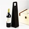 Confezione regalo Sacchetti di vino portatili in pelle PU di lusso Scatole di immagazzinaggio per bottiglie rosse con accessori per maniglie Lx0524 Drop Deliv Dhky8