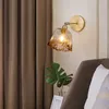 Стеновые лампы современная стеклянная лампа скандинавская ретро -ретро -батон