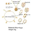 Armband Ohrringe Halskette Modeschmuck Set Armband Ringe Sets 10 Teile/satz Drop Lieferung Dhi9X