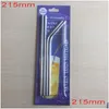 Pailles à boire 4pcs / paquet en acier inoxydable STS filtre réutilisable droit et plié avec brosse bricolage thé café outil blister paquet goutte dhivk