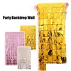 Party Decoration Square Rain Curtain Background Cloth Birthday Decorations Shimmer Wall Backdrop Wedding Decor Sequin Backgroundpart Dhuf9