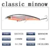 Esche Esche 10pcs / set Floating Minnow Fishing Lure Hard Artificial Crank 3D Eyes 11cm 136g Wobblers Crankbait ancorette bass pesca 230113