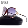 Солнцезащитные очки рамы Blanche Мишель Женщины солнцезащитные очки поляризованы дизайнер брендов UV400 Высококачественный градиент солнцезащитные очки женщины с коробкой 230113