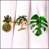 Napkin Rings Decorative Holder Custom Green Ring Drop Delivery Home Garden Kitchen Dining Bar Table Decoration Accessories Otlwp