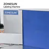 Zonesun ZS-TB3マニュアルラベリングパッキングマシンマニュアルボトルラベルステッカーピーリングアプリケーターフラットラウンドスクエアポリゴン表面マシン