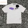 24ss City limited spray letters black purple white pink yellow red womens with the same casual all match loose t shirt trend S-XL