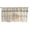 Curtain 1pc Vintage Style Cotton Thread Crochet Lace Curtains Pelmet Short Half Cafe Cabinet