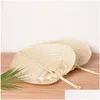 Feest Gunst Palm Bladeren Fans Handgemaakte Wicker Natural Color Fan Traditionele Chinese ambachtelijke trouwgeschenken LX0396 Drop Delivery Home Gar DHCLP