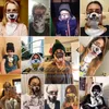 MZZ85 3D Hayvan Boyun Gaiter Nefes Alabilir Rüzgar Geçirmez Motosiklet Balaclava Yarım Yüz Maske Kapağı Bisiklet Cadılar Bayramı Snowboard Fox Cat Dog