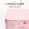 Torby kosmetyczne Profesjonalne partycja Pink PU skóra kosmetyczna magazynowanie torby śledztwa paznokcie tatuaż przenośna obudowa duża pojemność 230113