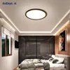 Plafonniers LED ronde simple pour chambre Loft couloir blanc noir or lampes maison déco luminaires AC90-260V Luminaria