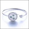 Bangle Women rostfritt st￥l tr￤d av liv Aromaterapi ￖppnande diffusor smycken kristall v￤sentliga armband per arom g￥va drop deli otnho