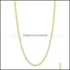 Chains 3Pcs Gold Chain Necklace For Women Grils Herringbone Rope Figaro Link Layered Neklace Trendy 2021 Jewelry Dnf01 810 R2 Drop D Dhwys