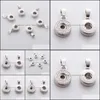 Charms 12Mm Ginger Snap Button Alloy Pendant For Necklace And Bracelets Diy Snaps Jewelry Accessory Interchangeable Drop Delivery Fi Ot1W5