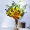 Vazolar vintage çiçek vazo metal demir, düğün ev ofis merkezinde süslemeler olarak çiçekler için büyük