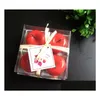 Candles Simation Fruit Apple Shaped Candle Festival Romantic Atmosphere Decoration Fashion Party Bougie 4Pcs/Set Sn1975 Drop Deliver Dhrme