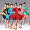 Stage Wear 2023 fille concours de robe de danse latine pour enfants filles salle de bal enfants jupe Tango Salsa Dancewear pratique