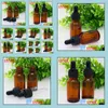 Packing Bottles 624Pcs/Lot 15Ml Eliquid Glass Amber With Pipette Tube 0.5Oz Essential Oil Dropper 15 Ml Drop Delivery Office School Otutm