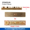 ZONESUN Timbro personalizzato Logo Stampaggio in pelle Stampo per goffratura Acciaio inossidabile Legno Carta Carta Torta Sapone Stampo in ottone Manico Punch Pressa di calore Accessori