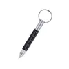 Bollpunktspennor Mtifunktionell mini Metal Pen utomhus Tool Skruvmejsel Keychain Kort skala Drop Delivery Office School Business Indus DHZCU