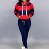 Women's Two Piece Pants 2 Pcs/Set Stylish Autumn Hoodie Set Hooded Casual Women Ankle-banded Tracksuit