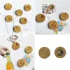 فتحات فارغة DIY Bamboo Round شكل زجاجة الفتحة Coaster الثلاجة المغناطيس ديكور بيرة الشعار المخصص LX4628 إسقاط التسليم المنزل garde dhey5