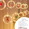 Cordes Noël Rideau Lumières Blanc Chaud LEDs Chaîne Lumière Nouveauté Noël Pour Fenêtre Chambre Plafonds