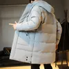Men Jackets de alta qualidade Marca com capuz Fashion Casual Long espessou roupas de parkas jaqueta de winter windbreaker roupas de tamanho grande 230106