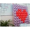 Party Decoration Latex Balloon Mesh Grids Stage Backdrop Wall Plastic 9/4 Holes Wedding Supplies ZA4382 Drop Delivery Home Garden F Dhaci